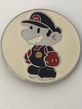 Vintage Super Mario Enamel Belt Buckle